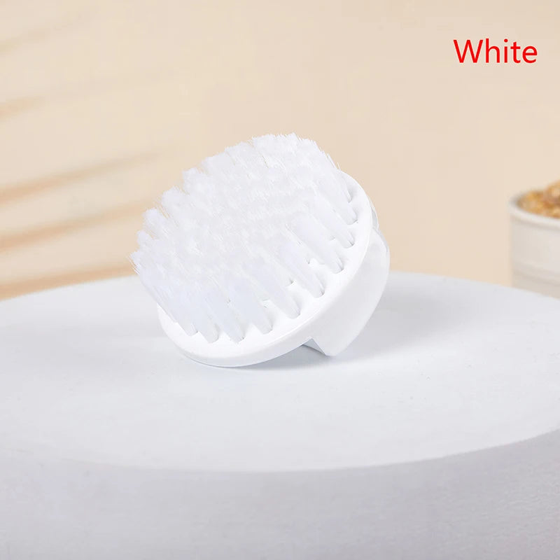 Nail Brush Nail Art Pedicure Soft Remove Dust Plastic Round Cleaning Scrubbing File Tools Black White Manicure Finger Care Salon