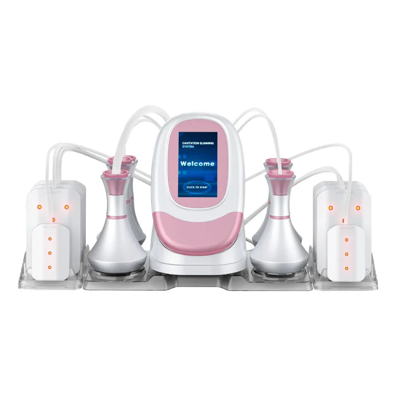 New 80k 40Khz Ultrasonic Cavitation Lipo Laser Rf Vacuum 5D Fat Slimming Beauty Weight Loss Machine with EMS Pad