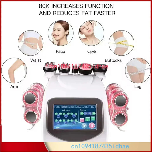 Cavitation Machine 6 in 1, 80K fa Burner, Weight Loss, Atombers GR Corporel, 80 kPopméthanol