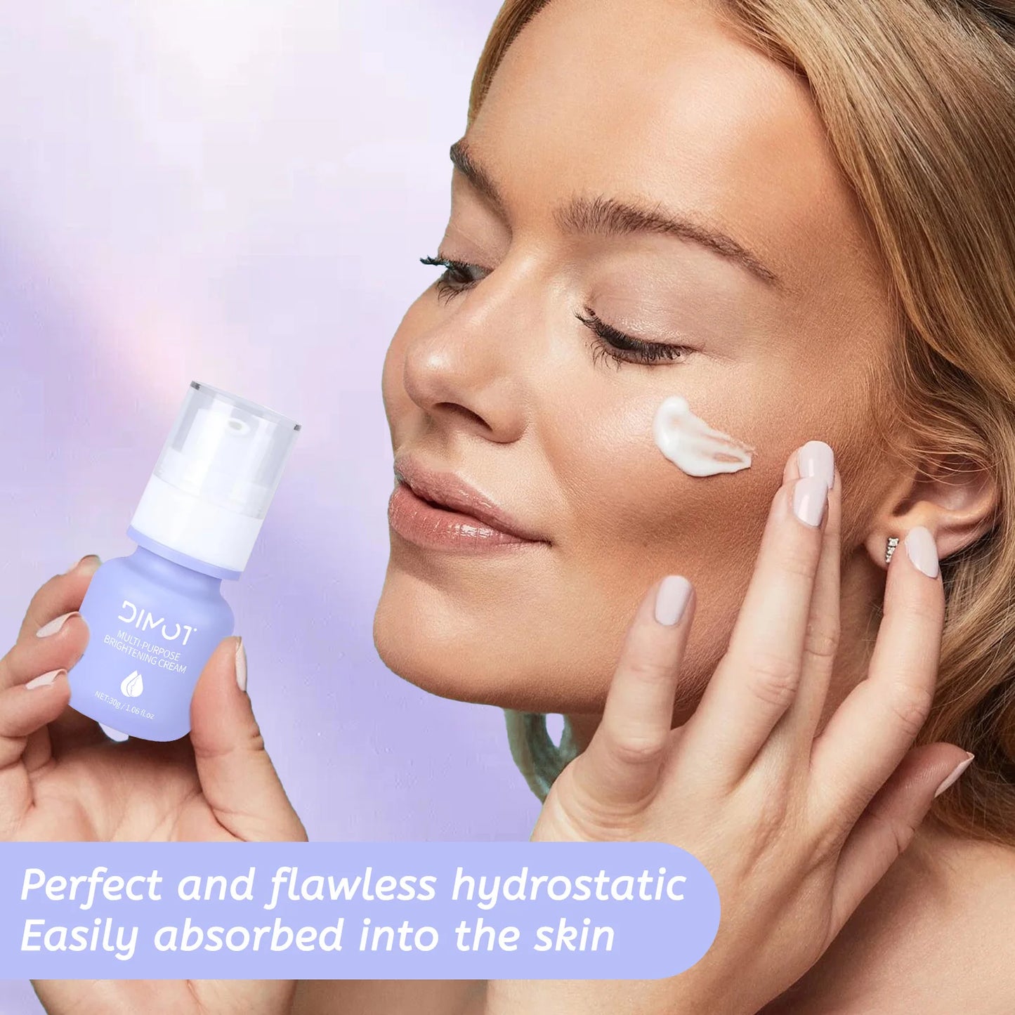 Pre makeup milk isolation cream, invisible pores brightening skin tone, and natural makeup cream
