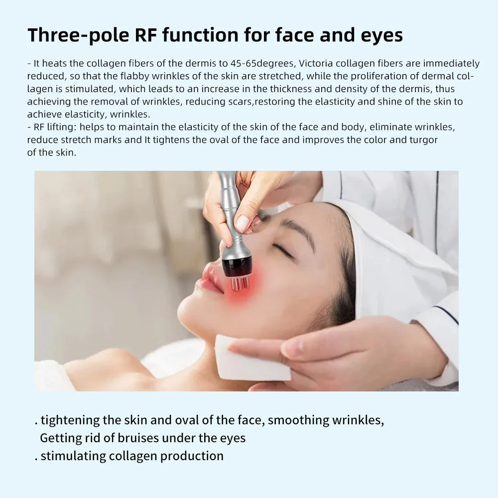 AOKO 9 in 1 Tool 80K Cavitation Ultrasonic Body Slimming Machine Multi-Polar Radio Anti-Wrinkle Rejuvenation Skin Lift Tighten