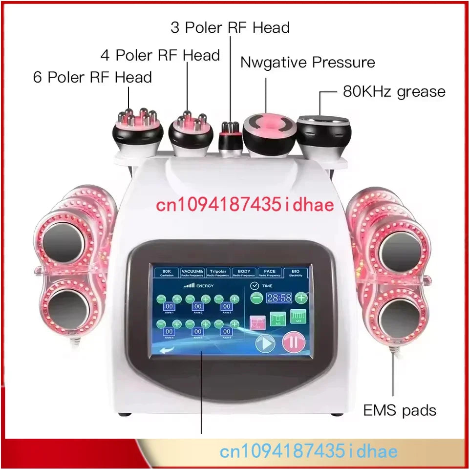 Cavitation Machine 6 in 1, 80K fa Burner, Weight Loss, Atombers GR Corporel, 80 kPopméthanol