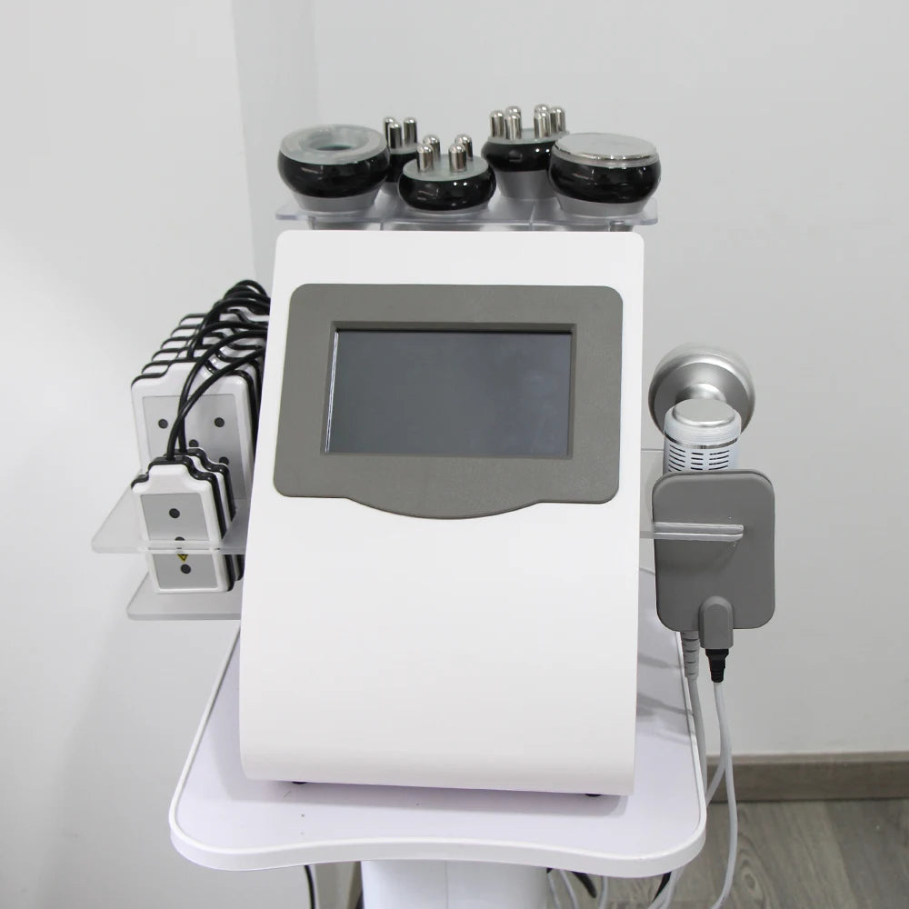AOKO 9 in 1 Tool 80K Cavitation Ultrasonic Body Slimming Machine Multi-Polar Radio Anti-Wrinkle Rejuvenation Skin Lift Tighten