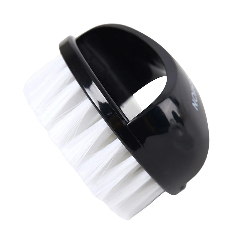 Nail Brush Nail Art Pedicure Soft Remove Dust Plastic Round Cleaning Scrubbing File Tools Black White Manicure Finger Care Salon