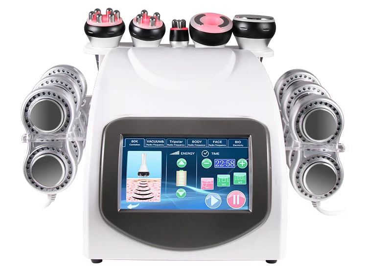 New 80k 40Khz Ultrasonic Cavitation Lipo Laser Rf Vacuum 5D Fat Slimming Beauty Weight Loss Machine with EMS Pad