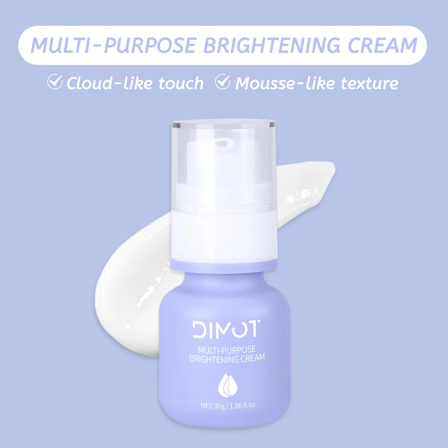 Pre makeup milk isolation cream, invisible pores brightening skin tone, and natural makeup cream
