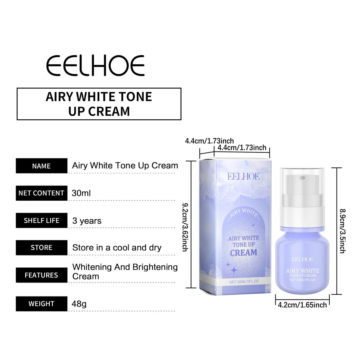 Vitamin C Cream Brightening Skin Lightening Face Concealer Full Coverage Improve Dull Skin Repair Facial Moisturizing Cream 30ml