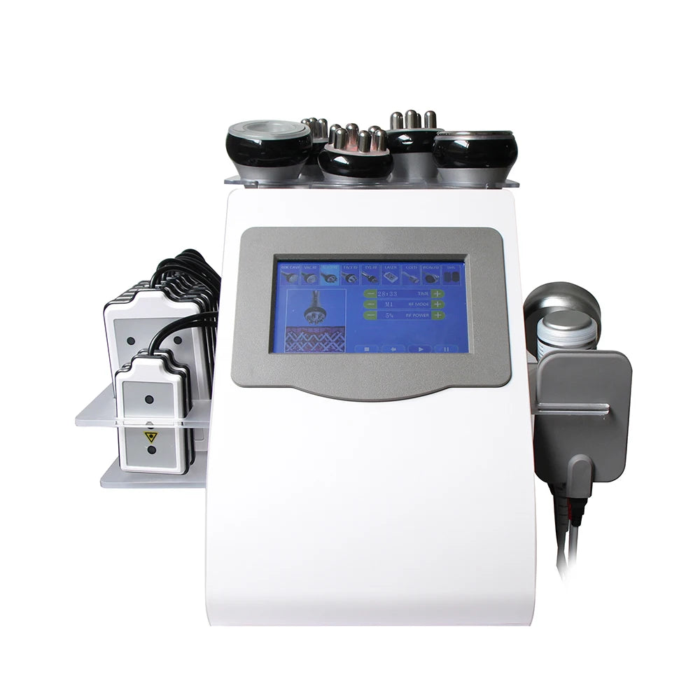 AOKO 9 in 1 Tool 80K Cavitation Ultrasonic Body Slimming Machine Multi-Polar Radio Anti-Wrinkle Rejuvenation Skin Lift Tighten