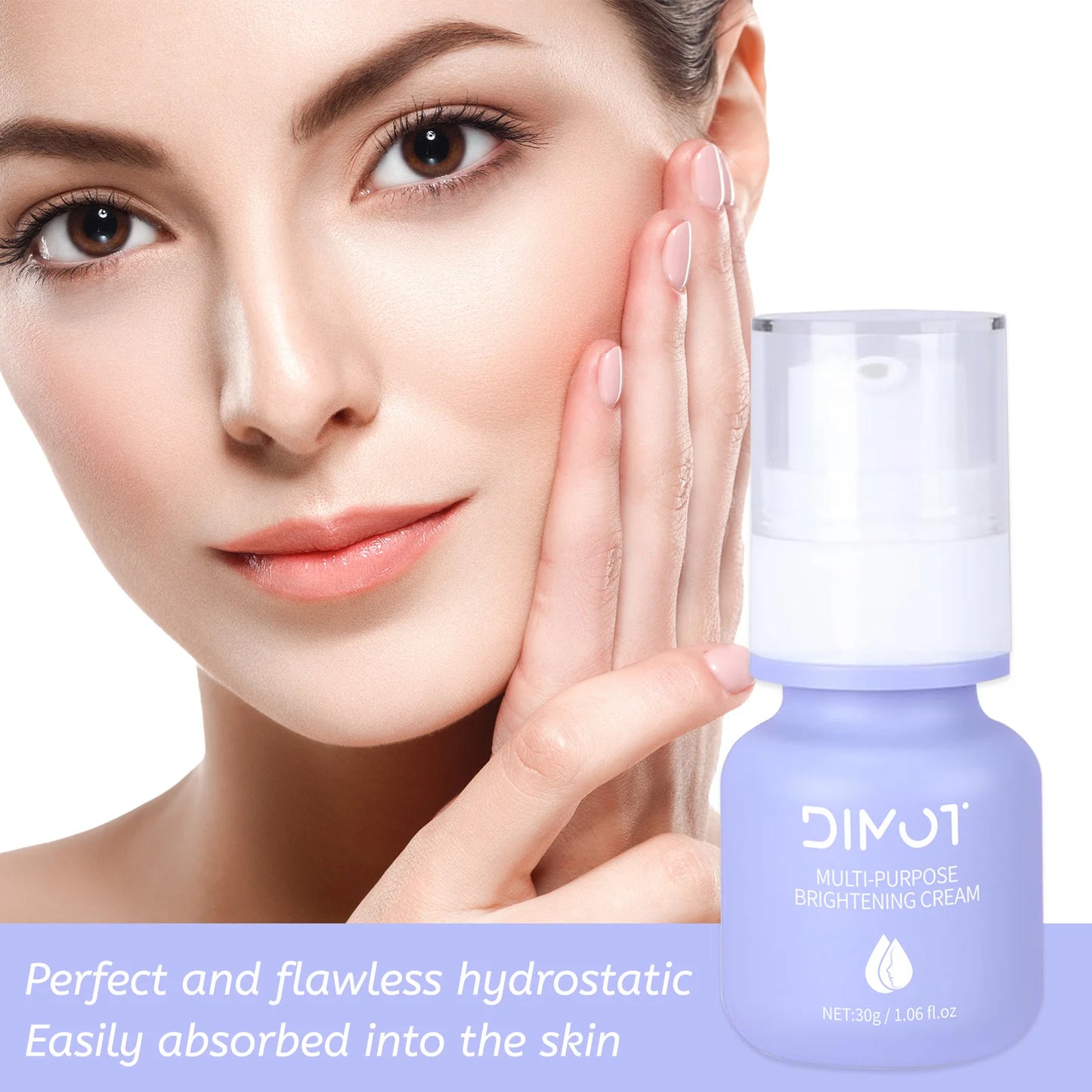 Pre makeup milk isolation cream, invisible pores brightening skin tone, and natural makeup cream